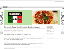 Tablet Screenshot of giovannispizza-service.de